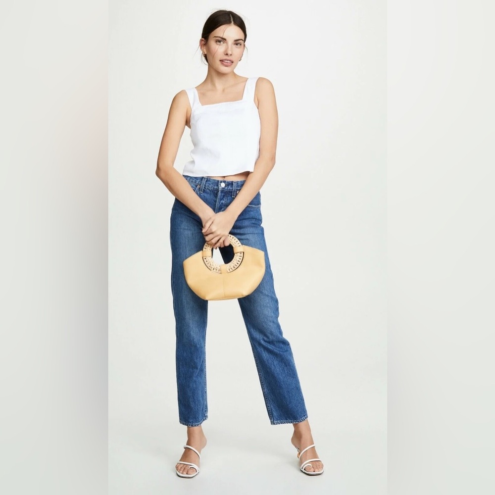 Vince White Square Neck Crop Top